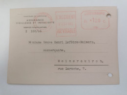 Entier Postaux, Assurance Vieillesse Et Invalidité 1956 - Stamped Stationery