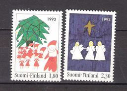 Finland 1993 Christmas: Children Drawings  Mi 1233-1234 MNH(**) - Neufs