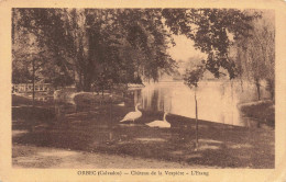 FRANCE - 14 - Orbec - Château De La Vespière - L'Etang - Carte Postale Ancienne - Orbec