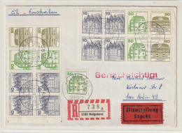 Berlin: HBl 20, W81, W82  Auf Eil-R-Fernbrief  - Lettres & Documents