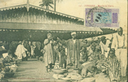 CPA Conakry Marché De Timbo YT AOF Guinée N°63 Oblitération Jour De L'an CAD Conakry Dateur Caviardé - Cartas & Documentos