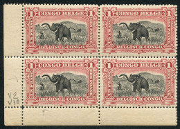 CONGO BELGE - COB 60 1F MOLS ** - CERTIFICAT - Nuovi