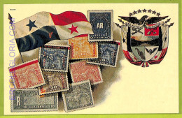 Ae9913 - PANAMA - VINTAGE  POSTCARD - STAMPS ON POSTCARD - ZIEHER - Embossed - Panama