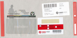 BRD / Bund Erfurt Privatpost 2023 R-Brief - Label Funke Post Label Der Schornsteigfeger - Private & Local Mails