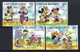 Caicos Islands 1984 Easter - Walt Disney Characters Set MNH (SG 50-53) - Turks And Caicos