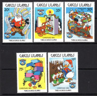 Caicos Islands 1984 Christmas - Walt Disney Characters Set MNH (SG 62-66) - Turks And Caicos