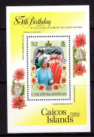 Caicos Islands 1985 Life & Times Of Queen Elizabeth The Queen Mother MS MNH (SG MS85) - Turks And Caicos