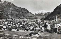 VISP / VIÈGE ► Vue Générale Et La Vallée Du Rhone, Ca.1945 - Viège