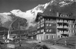 SAAS-FEE ► Pension Britannia, Fotokarte Ca.1950 - Saas-Fee