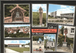 41811887 Hettingen Buchen Schwedenbild  Denkmal Sportplatz Schulhaus Hettingen B - Buchen