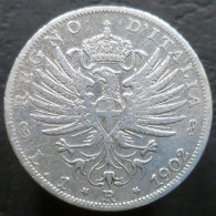 Regno D'Italia - 1 Lira 1902 - Aquila Sabauda - Gig. 128 - KM# 32 - 1900-1946 : Victor Emmanuel III & Umberto II