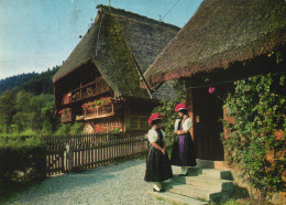 GUTACH, BADEN WURTTEMBERG, SCHWARZWALDBAHN, ARCHITECTURE, FOLKLORE, COSTUMES, GERMANY, POSTCARD - Gutach (Schwarzwaldbahn)