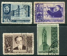 SOVIET UNION 1940 Timiryasev 20th Death Anniversary Used.  Michel 749-52 - Used Stamps