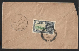 Straits Settlement Silver Jubilee Stamp On Cover From Penang To India  (B43) - Straits Settlements