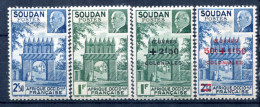 Soudan       129/130 *- 133/134 * - Unused Stamps