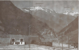 GOPPENSTEIN ► Entrée Sud Du Tunnel Du Lötschberg, Zugkompositionbeim Verlassen Des Tunnels, Ca.1930 - Ferden