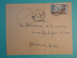 DI 3 AOF MAURITANIE   BELLE  LETTRE   1956 PORT ETIENNE A BESANCON   FRANCE +AFF. INTERESSANT+++++ - Lettres & Documents
