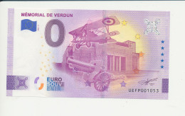 Billet Touristique  0 Euro  - MÉMORIAL DE VERDUN - UEFP - 2022-2 -  N° 1053 - Otros & Sin Clasificación