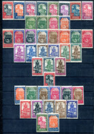 Soudan      3 Séries Complètes : 60/68- 110/121- 131/132 Neufs Avec Charnières Sauf Un Timbre Oblitéré - Unused Stamps