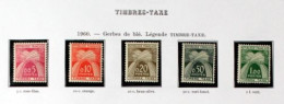 1960 - TIMBRES -TAXE N° 90 A 94  (Y&T) " GERBES DE BLÉ - LÉGENDE TIMBRE-TAXE " TBE / NEUFS - 1960-.... Nuovi