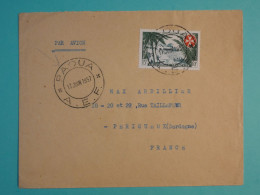 DI 3 AEF   BELLE  LETTRE   1957 PETIT BUREAU BAOUA BAOUAR     A PERIGUEUX     FRANCE +AFF. INTERESSANT+++++ - Briefe U. Dokumente