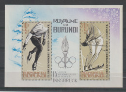 Burundi 1976 Olympic Games Innsbruck Souvenir Sheet MNH/**. Postal Weight 0,040 Kg. Please Read Sales  - Winter 1976: Innsbruck