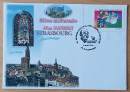 YT N°4445 - EUROPA / LES LIVRES POUR ENFANTS / 60e ANNIVERSAIRE DE LA DECLARATION SCHUMAN - STRASBOURG - 2010 - Storia Postale