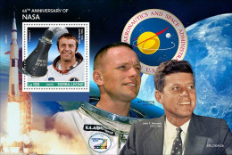 Sierra Leone 2023, Space, NASA, Kennedy, BF - Kennedy (John F.)