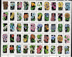 UNITED STATES 1992 FLOWERS MINI SHEET MI No 2252-301 MNH VF!! - Blocs-feuillets