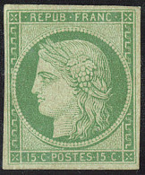 (*) No 2, Vert, Nuance Soutenue. - TB. - R - 1849-1850 Cérès