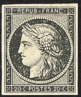 * No 3a, Noir Sur Blanc, Très Frais. - TB - 1849-1850 Cérès