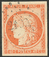 No 5, Orange, Obl Pc. - TB - 1849-1850 Cérès