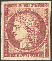 * No 6B, Carmin Brun, Superbe. - RRR - 1849-1850 Ceres