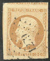 No 9, Bistre-jaune, Trois Voisins, Obl Pc 1279, Jolie Pièce. - TB - 1852 Louis-Napoleon