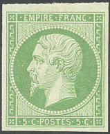 * No 12a, Vert-jaune, Très Frais. - TB. - R - 1853-1860 Napoleon III