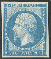 * No 14B, Bleu Type II, Quasiment **, Très Frais. - TB - 1853-1860 Napoleon III