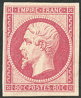 * No 17B, Rose, Très Frais. - TB. - R - 1853-1860 Napoléon III.