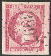 No 17B, Rose, Un Voisin, Obl Gc 3997, Ex Choisi. - TB - 1853-1860 Napoleon III