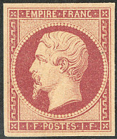 ** No 18, Carmin, Superbe. - RR - 1853-1860 Napoleon III