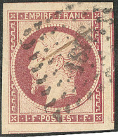 No 18, Carmin, Trois Voisins, Obl Pc, Très Jolie Pièce. - TB. - RR - 1853-1860 Napoléon III