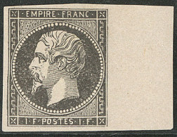 (*) Faux Spérati. 1f Noir, Bdf. - TB - 1853-1860 Napoléon III