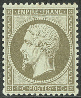 ** No 19a, Vert-bronze, Très Frais Et Centré. - TB - 1862 Napoleon III