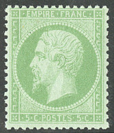 * No 20, Vert, Très Frais. - TB - 1862 Napoléon III