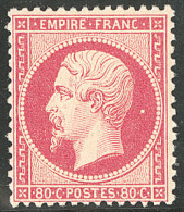 * No 24, Rose, Quasiment **, Très Frais. - TB. - R - 1862 Napoléon III