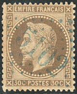 Tulscha. No 30, Obl Gc 5102 Bleu. - TB - 1849-1876: Période Classique