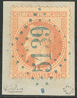 Kustendje. No 31, Obl Gc 5139 Bleu, Sur Petit Fragment, Superbe. - R - 1849-1876: Classic Period