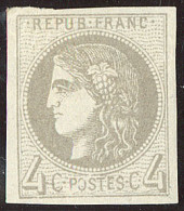 * No 41B, Gris, Rep. II, Nuance Soutenue, Gomme Altérée Mais TB - 1870 Uitgave Van Bordeaux