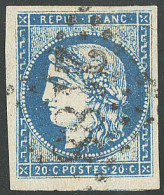 No 44Aa, Bleu Foncé, Un Voisin. - TB. - R - 1870 Emission De Bordeaux