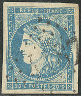 No 44B, Bleu, Rep. II, Jolie Pièce. - TB - 1870 Ausgabe Bordeaux