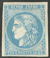 * No 46B, Bleu, Rep. II, Belle Nuance. - TB. - R - 1870 Uitgave Van Bordeaux